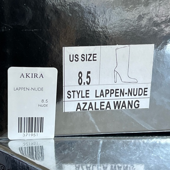 AZALEA WANG LAPPEN NUDE PATENT BOOT NWB SZ 8.5 - Picture 6 of 6